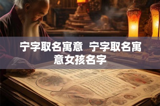 宁字取名寓意  宁字取名寓意女孩名字