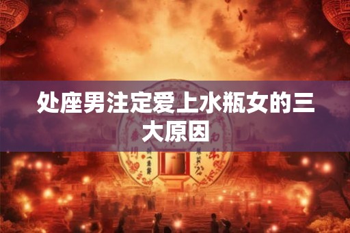 处座男注定爱上水瓶女的三大原因