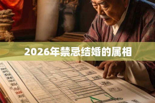 2026年禁忌结婚的属相