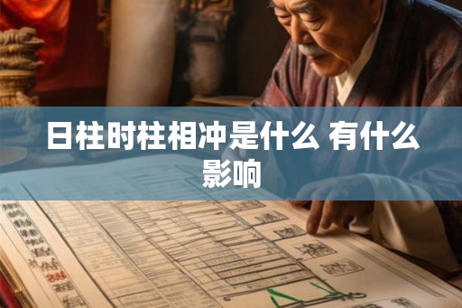 日柱时柱相冲是什么 有什么影响