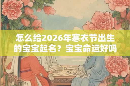 怎么给2026年寒衣节出生的宝宝起名？宝宝命运好吗？
