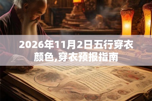 2026年11月2日五行穿衣颜色,穿衣预报指南 2026年11月2日五行穿衣颜色,穿衣预报指南
