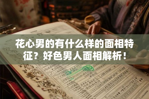 花心男的有什么样的面相特征？好色男人面相解析！