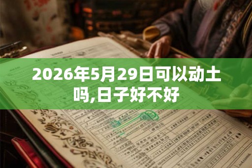 2026年5月29日可以动土吗,日子好不好