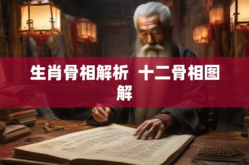 生肖骨相解析  十二骨相图解