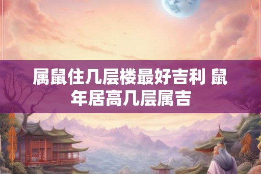 属鼠住几层楼最好吉利 鼠年居高几层属吉