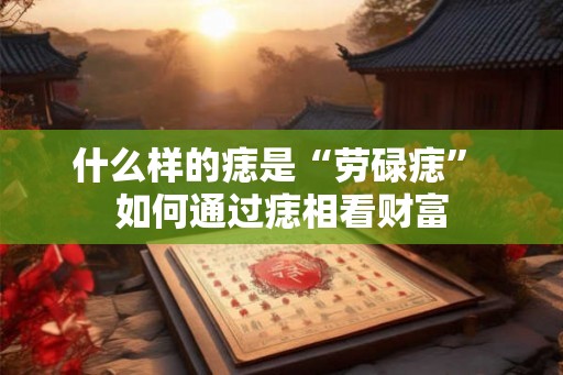 什么样的痣是“劳碌痣” 如何通过痣相看财富