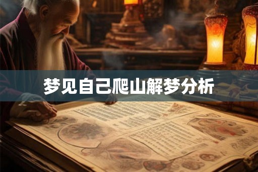 梦见自己爬山解梦分析