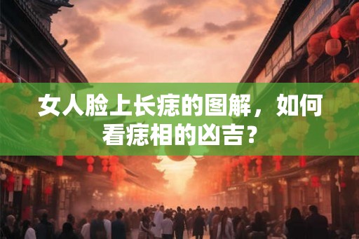 女人脸上长痣的图解，如何看痣相的凶吉？