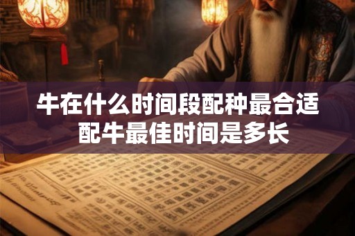 牛在什么时间段配种最合适  配牛最佳时间是多长