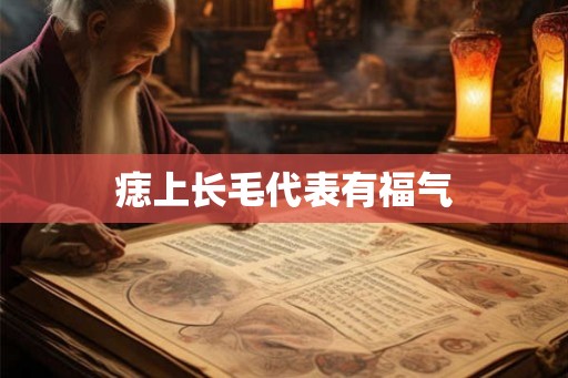 痣上长毛代表有福气