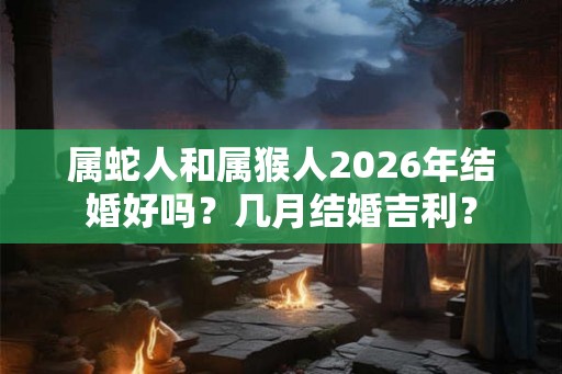 属蛇人和属猴人2026年结婚好吗？几月结婚吉利？