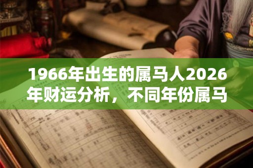 1966年出生的属马人2026年财运分析，不同年份属马人命运