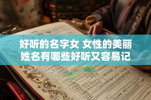 好听的名字女 女性的美丽姓名有哪些好听又容易记