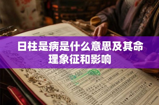 日柱是病是什么意思及其命理象征和影响