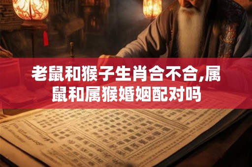 老鼠和猴子生肖合不合,属鼠和属猴婚姻配对吗