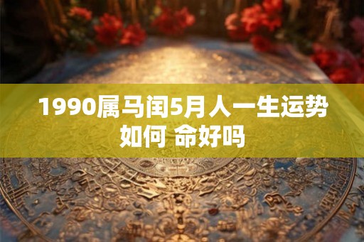 1990属马闰5月人一生运势如何 命好吗