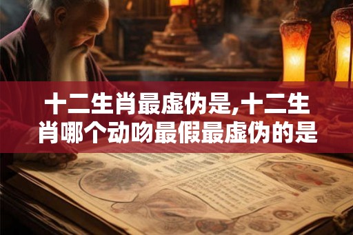 十二生肖最虚伪是,十二生肖哪个动吻最假最虚伪的是什么