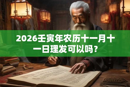 2026壬寅年农历十一月十一日理发可以吗？