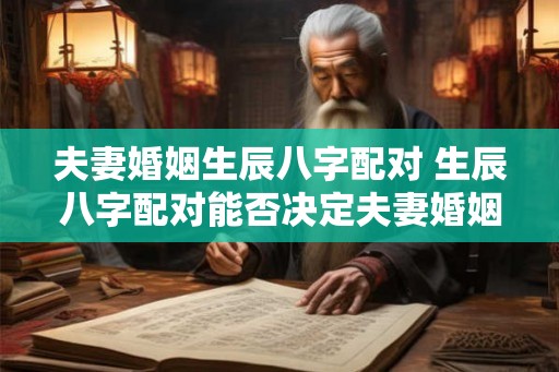 夫妻婚姻生辰八字配对 生辰八字配对能否决定夫妻婚姻
