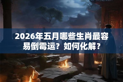 2026年五月哪些生肖最容易倒霉运？如何化解？