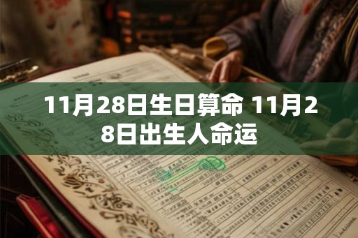 11月28日生日算命 11月28日出生人命运