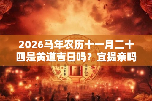 2026马年农历十一月二十四是黄道吉日吗?宜提亲吗 2026马年农历十一月二十四是黄道吉日吗?宜提亲吗