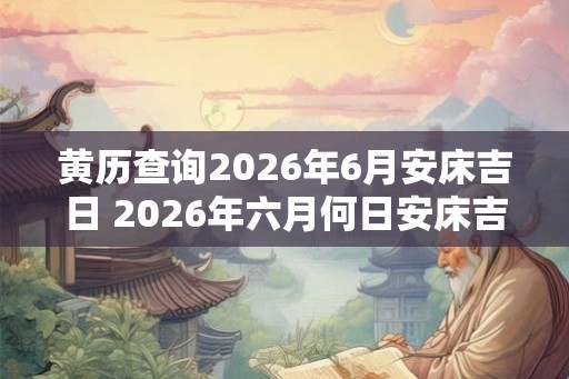 黄历查询2026年6月安床吉日 2026年六月何日安床吉 黄历查询2026年6月安床吉日 2026年六月何日安床吉