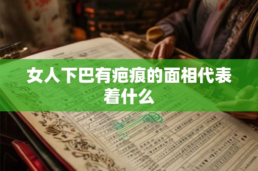 女人下巴有疤痕的面相代表着什么