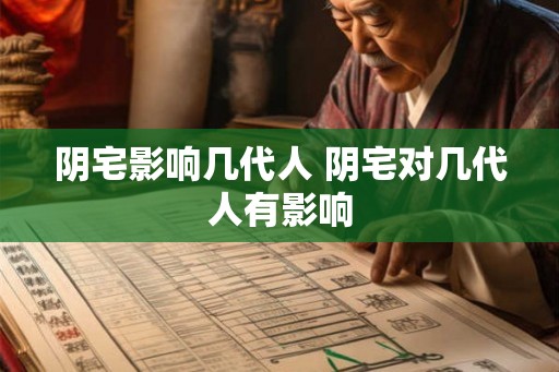 阴宅影响几代人 阴宅对几代人有影响