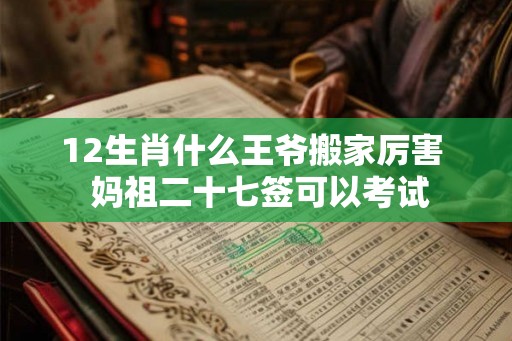 12生肖什么王爷搬家厉害  妈祖二十七签可以考试