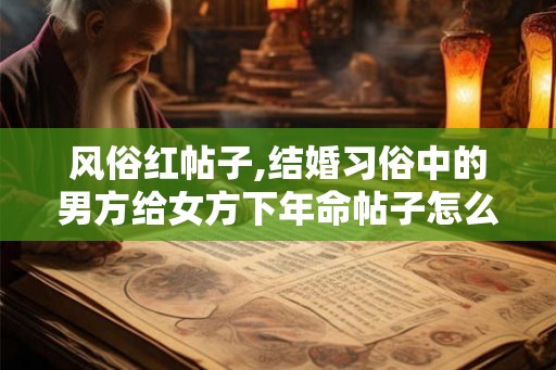 风俗红帖子,结婚习俗中的男方给女方下年命帖子怎么写 风俗红帖子,结婚习俗中的男方给女方下年命帖子怎么写