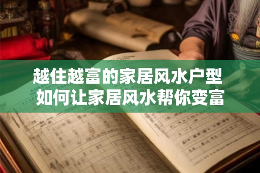 越住越富的家居风水户型 如何让家居风水帮你变富