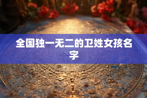 全国独一无二的卫姓女孩名字 全国独一无二的卫姓女孩名字