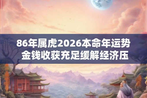 86年属虎2026本命年运势 金钱收获充足缓解经济压力