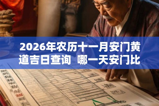 2026年农历十一月安门黄道吉日查询 哪一天安门比较好 2026年农历十一月安门黄道吉日查询 哪一天安门比较好