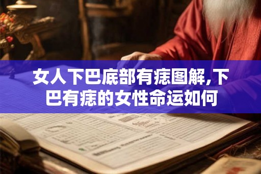 女人下巴底部有痣图解,下巴有痣的女性命运如何
