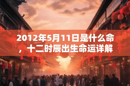 2012年5月11日是什么命，十二时辰出生命运详解