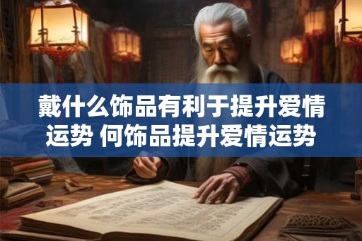 戴什么饰品有利于提升爱情运势 何饰品提升爱情运势