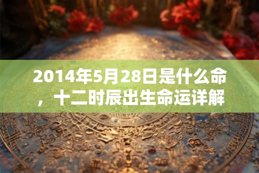 2014年5月28日是什么命，十二时辰出生命运详解