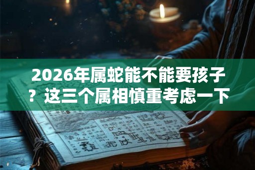 2026年属蛇能不能要孩子？这三个属相慎重考虑一下