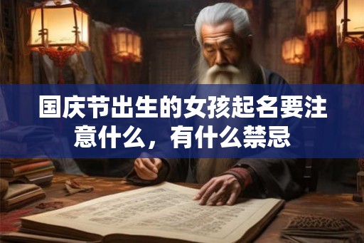 国庆节出生的女孩起名要注意什么，有什么禁忌
