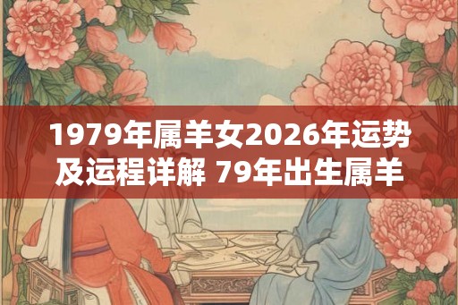 1979年属羊女2026年运势及运程详解 79年出生属羊人2026全年每月运势女性