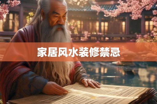 家居风水装修禁忌 家居风水装修禁忌