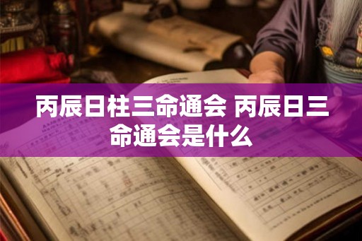 丙辰日柱三命通会 丙辰日三命通会是什么 丙辰日柱三命通会 丙辰日三命通会是什么