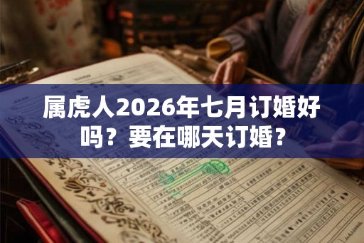 属虎人2026年七月订婚好吗？要在哪天订婚？