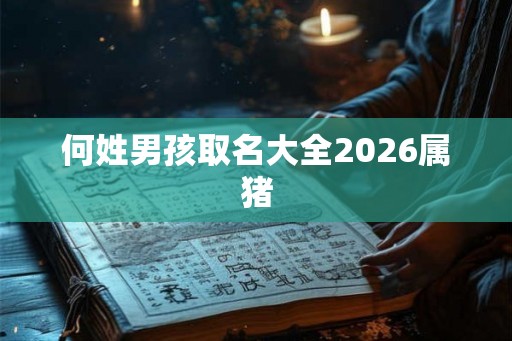 何姓男孩取名大全2026属猪