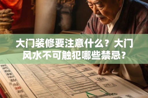 大门装修要注意什么？大门风水不可触犯哪些禁忌？