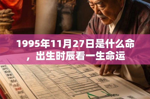 1995年11月27日是什么命，出生时辰看一生命运