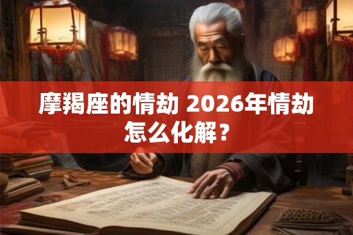 摩羯座的情劫 2026年情劫怎么化解？
